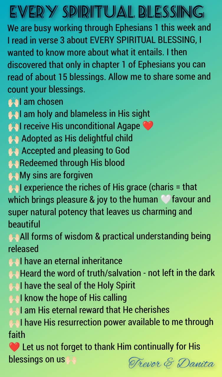 Count your blessings