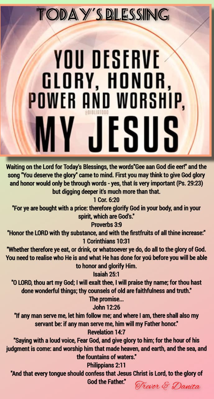 Glory to God