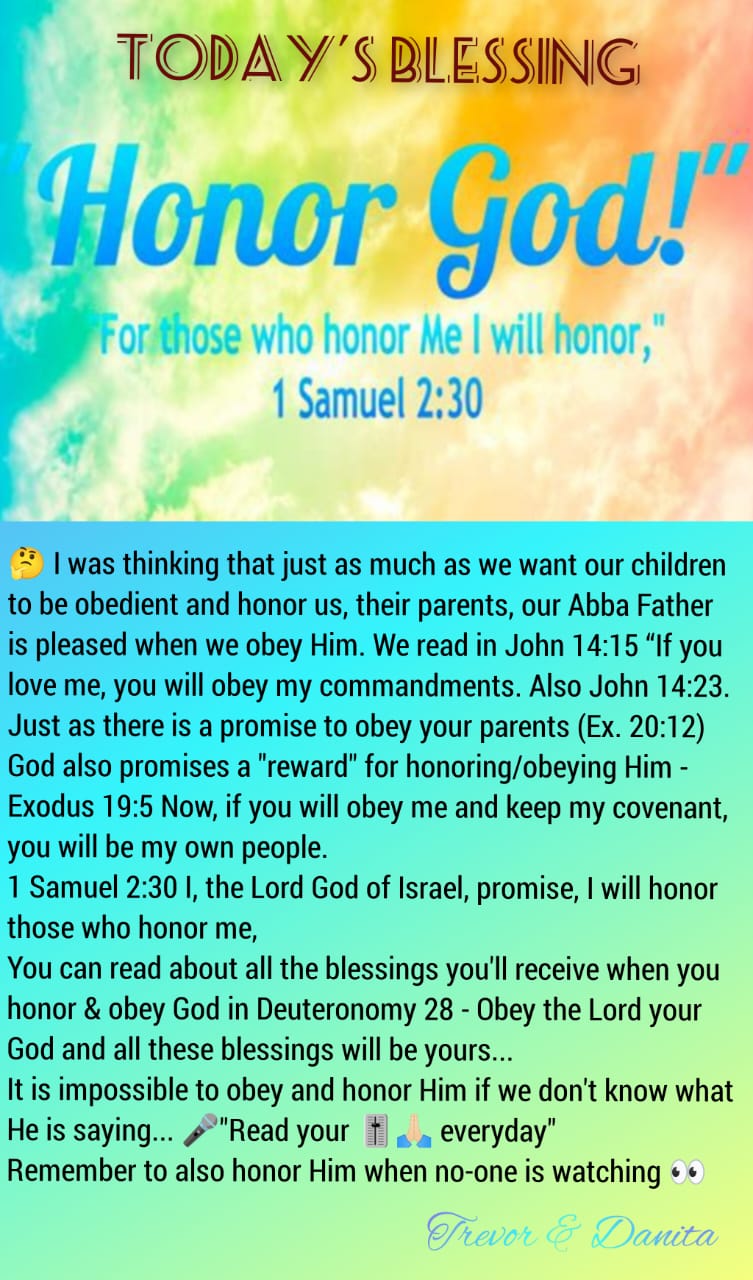 Honor God