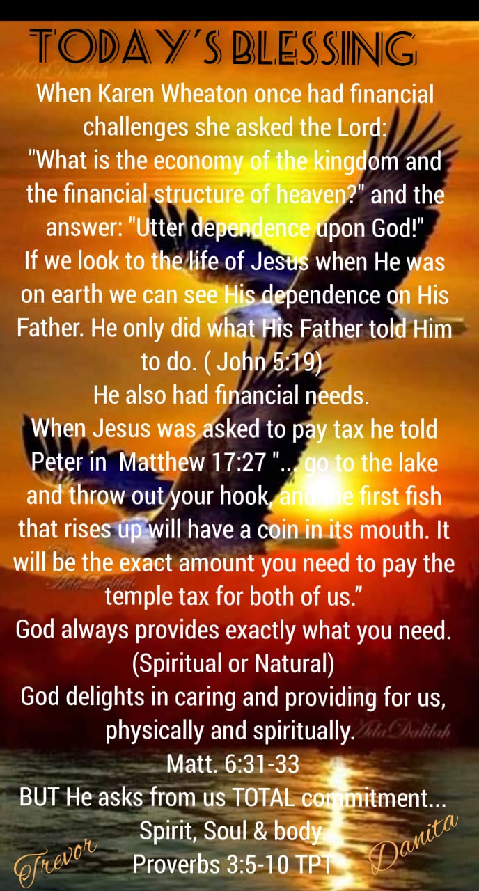 Utter dependence upon God