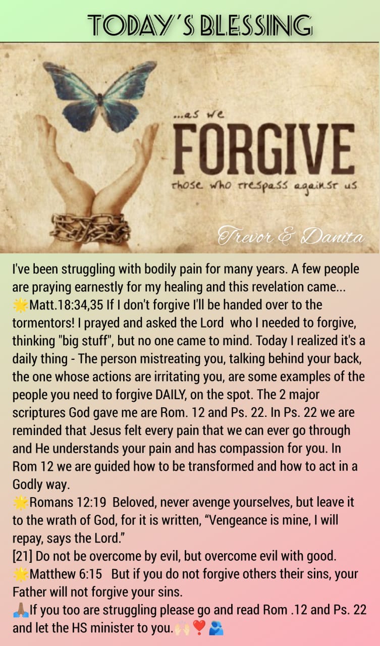 Forgive those who trespass
