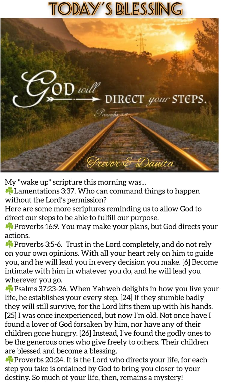 God directs our steps