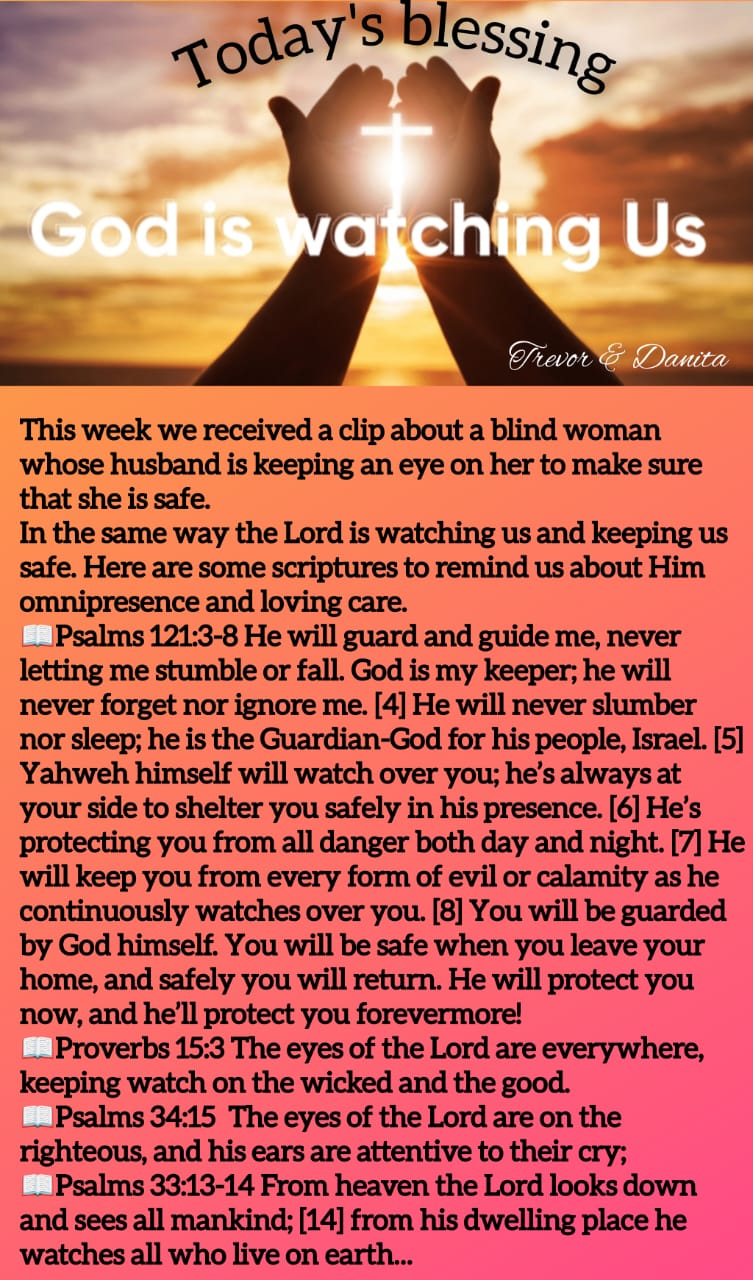 God is watching us