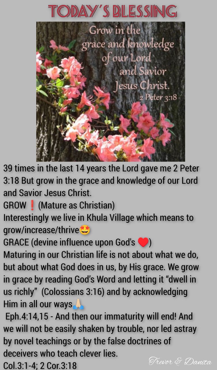 Grow in the Grace