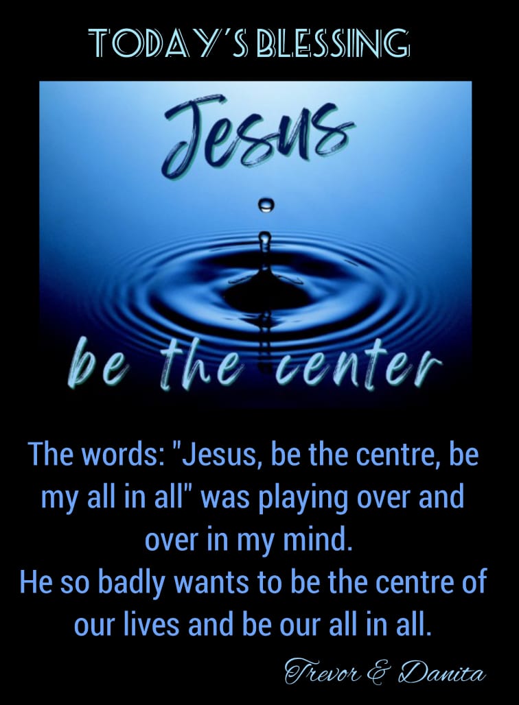 Jesus be the Center