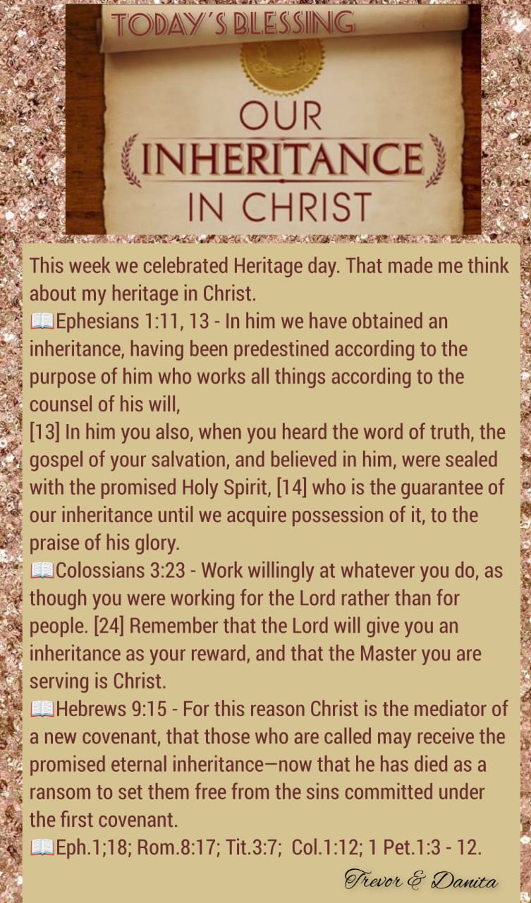 Our Inheritance in Christ