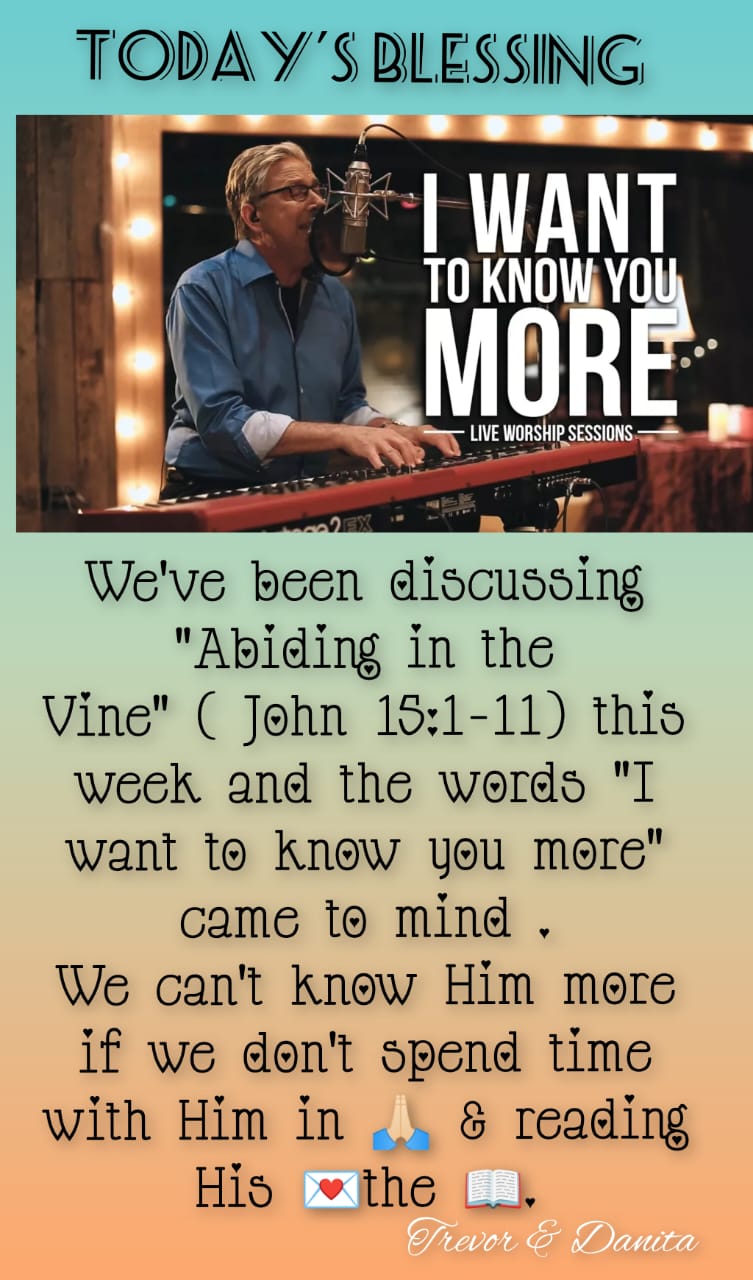 To Know You more