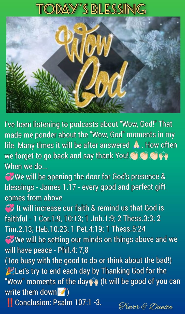 Wow God