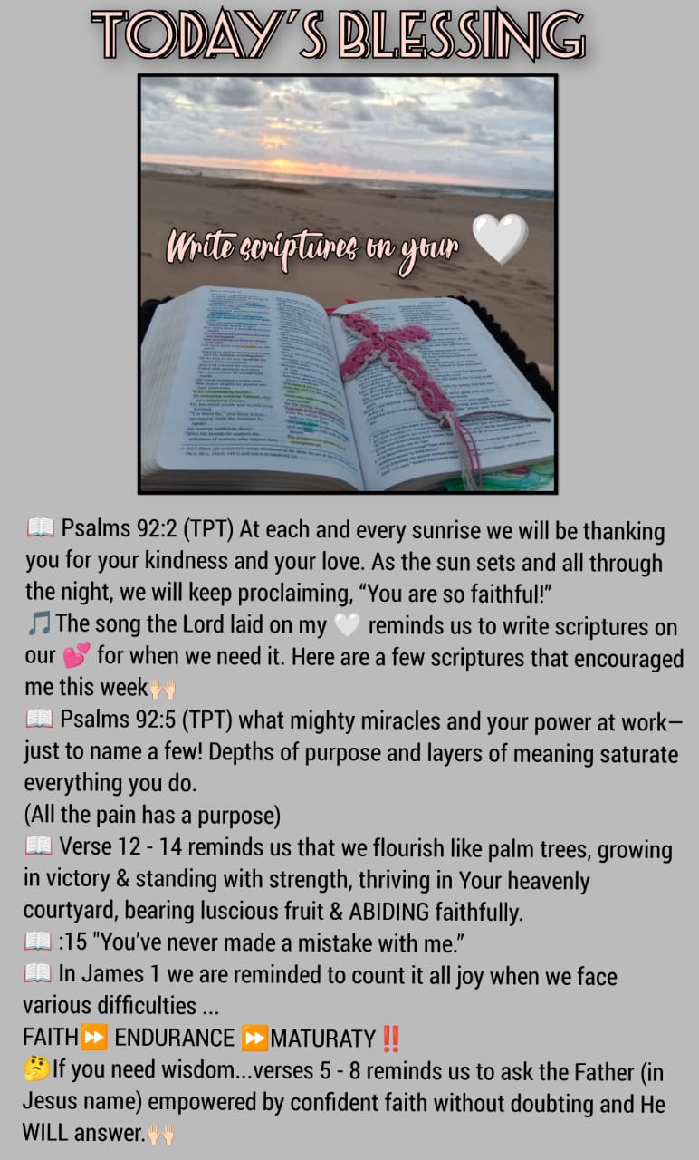 Scripture in your heart